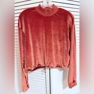 Topshop. Beautiful Velour Cropped Top